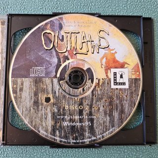 Outlaws LucasArts 2 CD 1997 jewel case