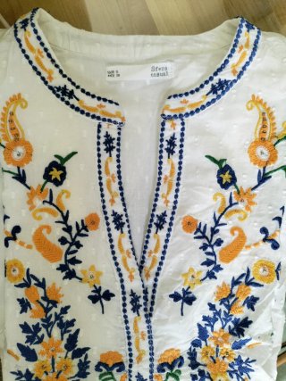 Blusa camisola bordada, Sin Estrenar