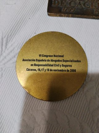 Lote 3 medallas conmemorativas vintage