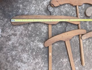 Lote 5 Perchas Madera Vintage