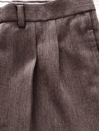 Pantalón vintage hombre , color berenjena ,marrón