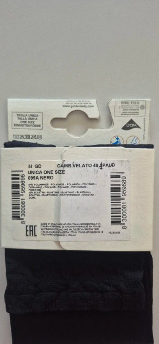 Lotto 2 Confezioni Gambaletti 40 Den Nero e Moka