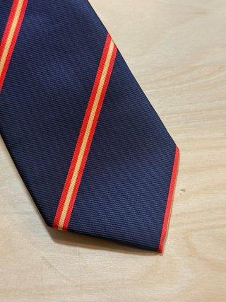 Corbata España Rayas Azul Rojo