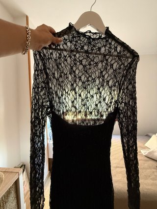 Vestido largo fiesta negro