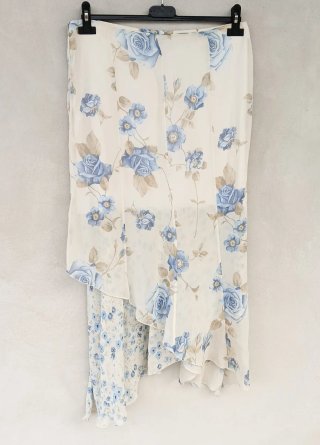 Completo donna blusa e gonna, tg M, floreale