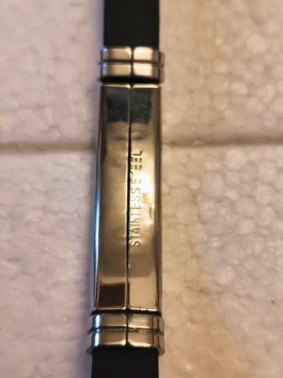 Pulsera acero inoxidable y caucho para elegir
