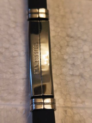 Pulsera acero inoxidable y caucho para elegir