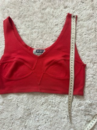 Crop top rojo y blanco Jocavi y sport América