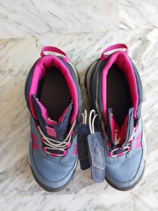 Botas senderismo niña azul y rosa talla 31
