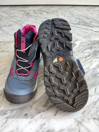 Botas senderismo niña azul y rosa talla 31