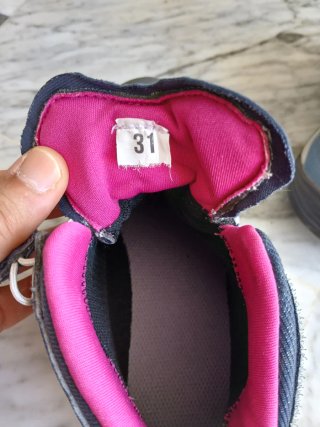 Botas senderismo niña azul y rosa talla 31