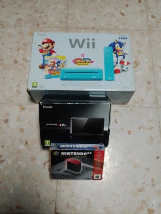 Lote Cajas Nintendo Wii, 3DS y expansion pak N64