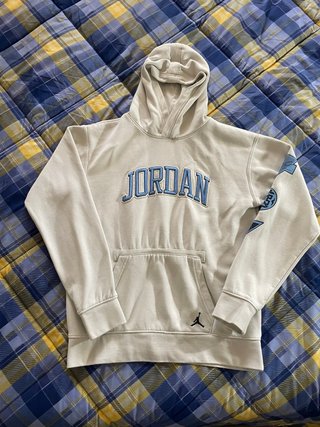 Felpa Jordan bianca e blu