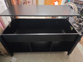 Mesa de centro elevable negra