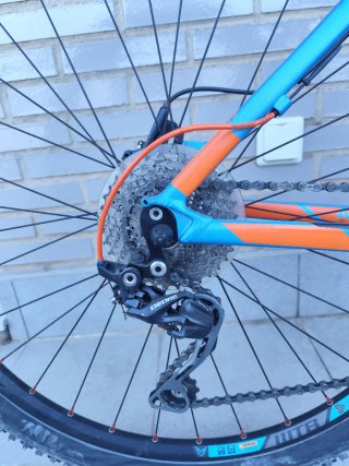 Bicicleta Montaña Felt Azul/Naranja