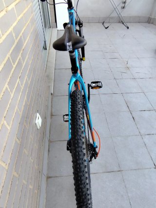 Bicicleta Montaña Felt Azul/Naranja