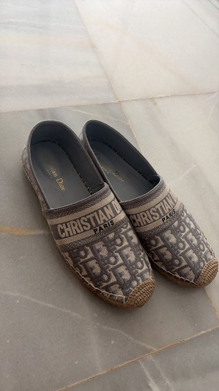 Alpargatas Christian Dior Beige/azul T.39