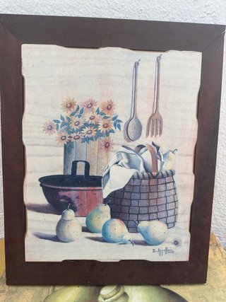 Cuadro Decorativo Cocina Frutas y Flores