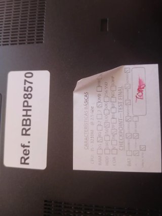 Portátil HP 8570 Plata