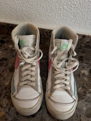 Nike Blazer Mid (Blanco/Rosa)