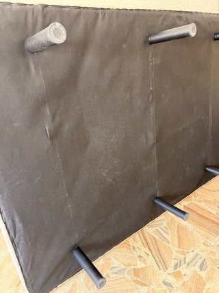 Cama base tapizada
