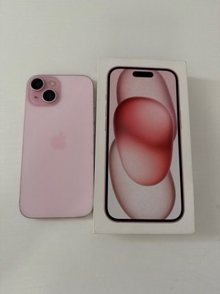iPhone 15 Rosa Pantalla Rota Bateria al 78%