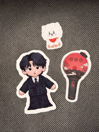 Pegatinas y Llavero Jin BTS