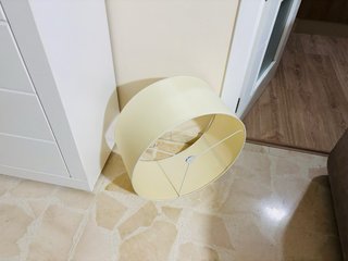 Lámpara de tela juego de dos
