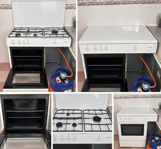 Cocina Gas Superser Horno 4 fuegos