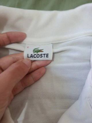 Polo Lacoste Blanco