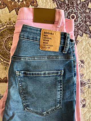 2 Pantalones Cortos Bershka y Zara