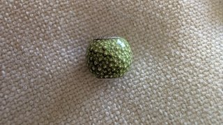 Charm Pandora Verde y Plateado
