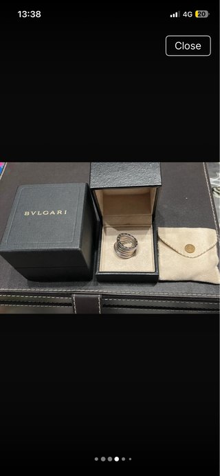 Anillo Bvlgari B.zero1 4 bandas Talla 54