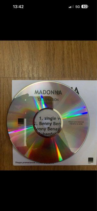 Madonna Celebration Remixes CD Promo Francia