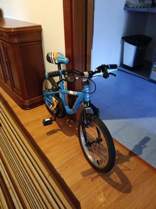 Bicicleta infantil azul nº 16