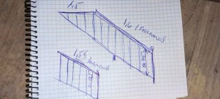 Barandilla de escalera 1,55m