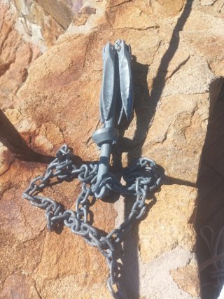 Ancla galvanizada 3,5 kg con cadena