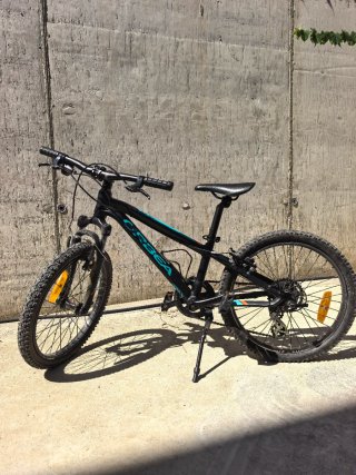 Bicicleta Orbea Niño Negra y Turquesa