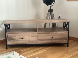 Mesa TV madera y metal