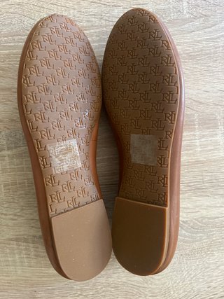 Manoletinas Polo Ralph Lauren Marrón Talla 36
