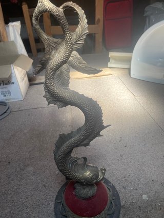 Lámpara de bronce estilo antiguo