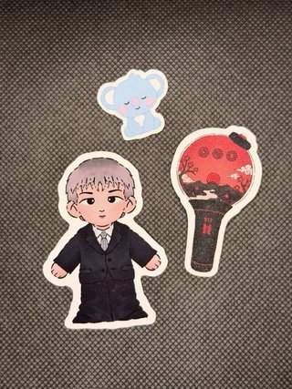 Pegatinas y Llavero Namjoon BTS