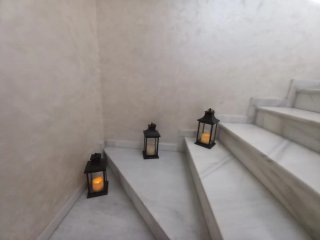 Farolillos decorativos negros y blancos