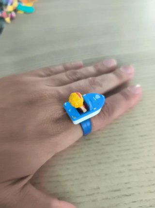 Anillo y Lancha Polly Pocket