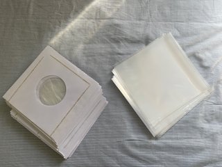 Lote 104 fundas para discos 7''