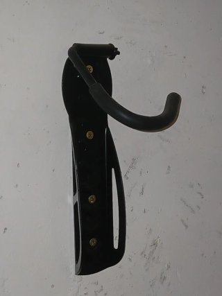 Gancio per bici da parete nero