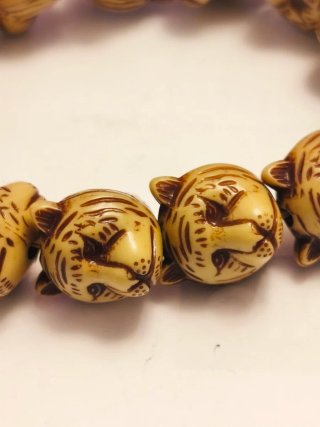 Pulsera cabezas de tigres