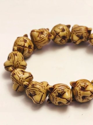 Pulsera cabezas de tigres