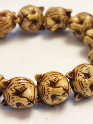 Pulsera cabezas de tigres