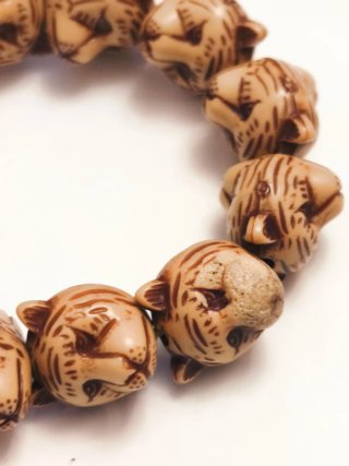 Pulsera cabezas de tigres
